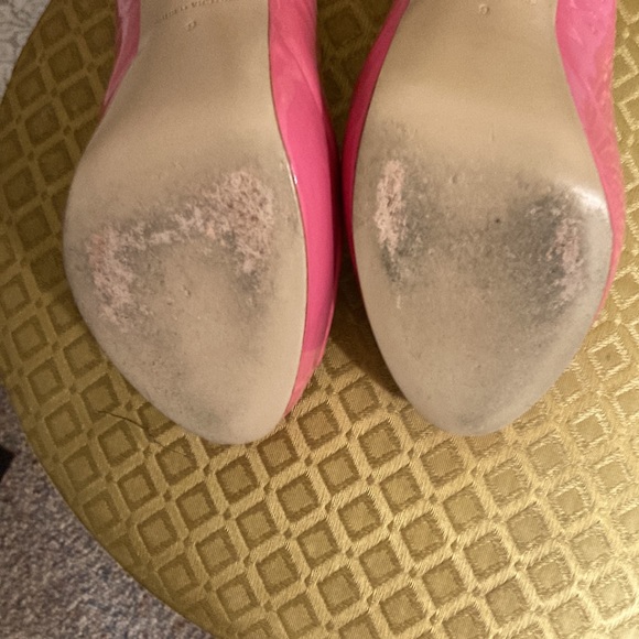 Pour La Victoire Pink Peep Toe Heels Size 9 - Picture 12 of 12